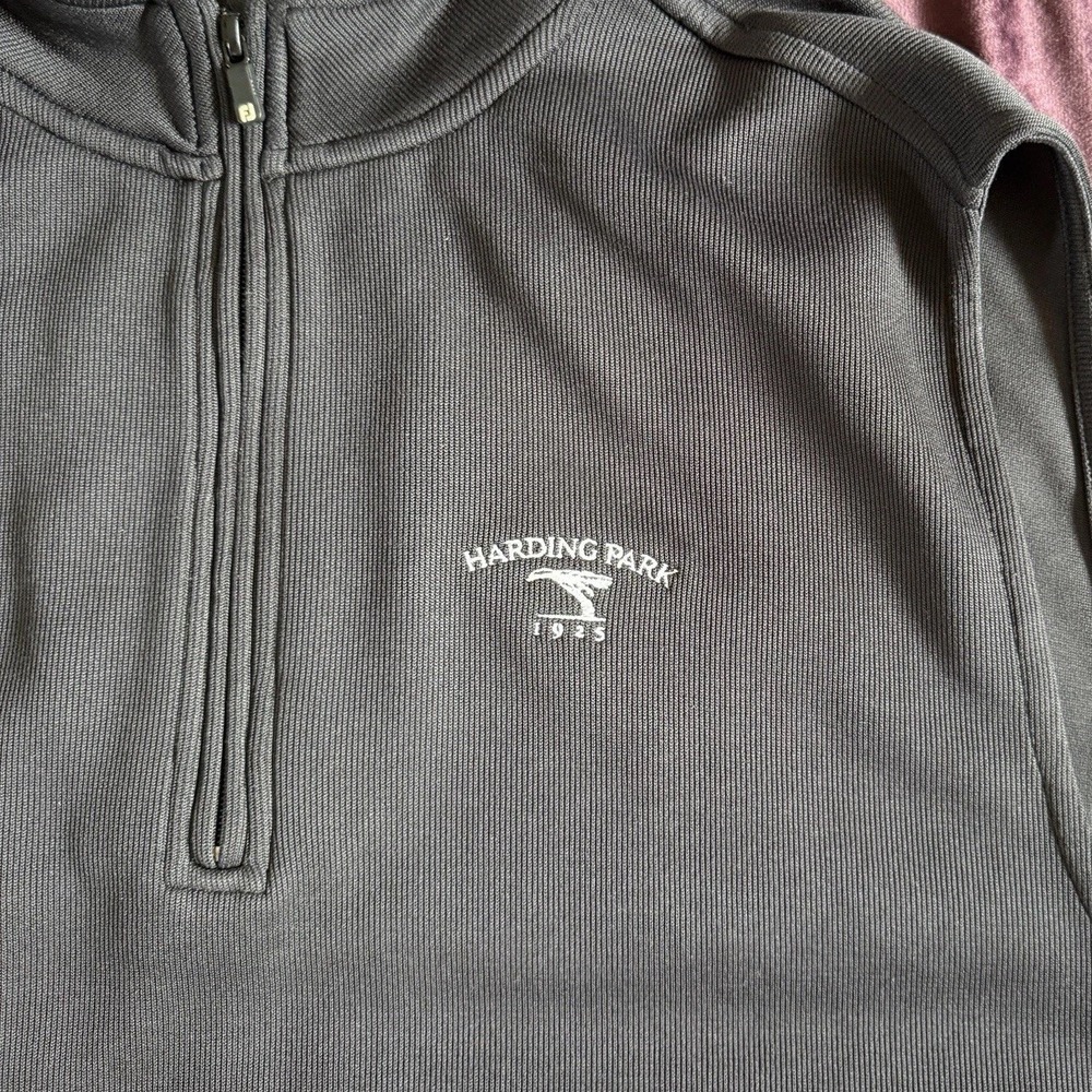 FootJoy Harding Park Quarter Zip Golf Vest Mens XXL Gray Performance Classic - Picture 3 of 10